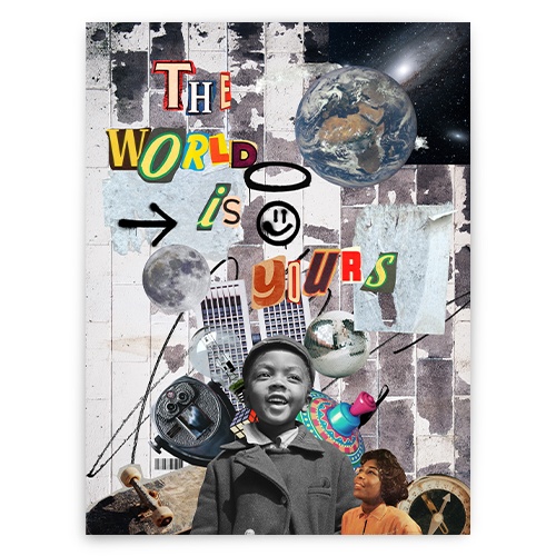 Digital collage about hope realized to celebrate Black History Month